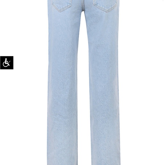 Mistress Rocks Stonewash Baggy Sequin Jeans - Size Medium - Picture 2 of 3